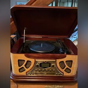 Vintage 1990’s Solid Wooden Record Player